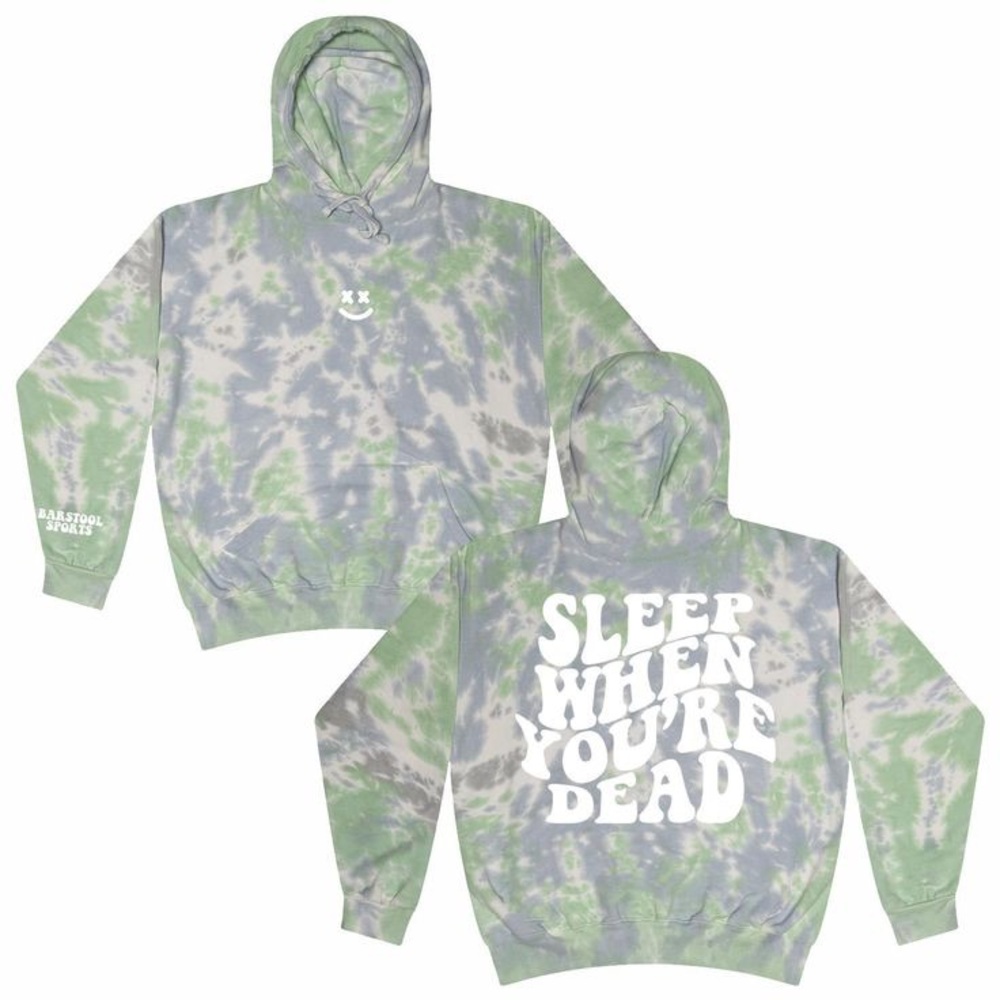 Barstool Sleep When You’re Dead Hoodie Size L